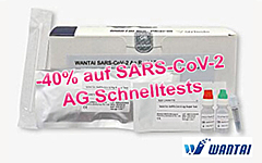 40% Rabatt auf Wantai SARS-CoV-2 AG Schnelltests