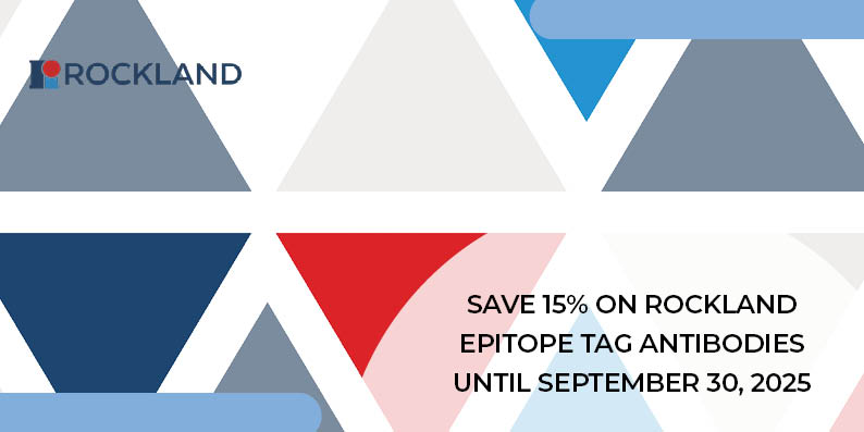 Save 15% on Rockland epitope tag antibodies