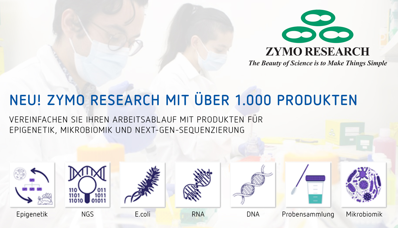 Zymo Research - Epigenetik- und Mikrobiomanalyse, Next-Generation-Sequencing (NGS)