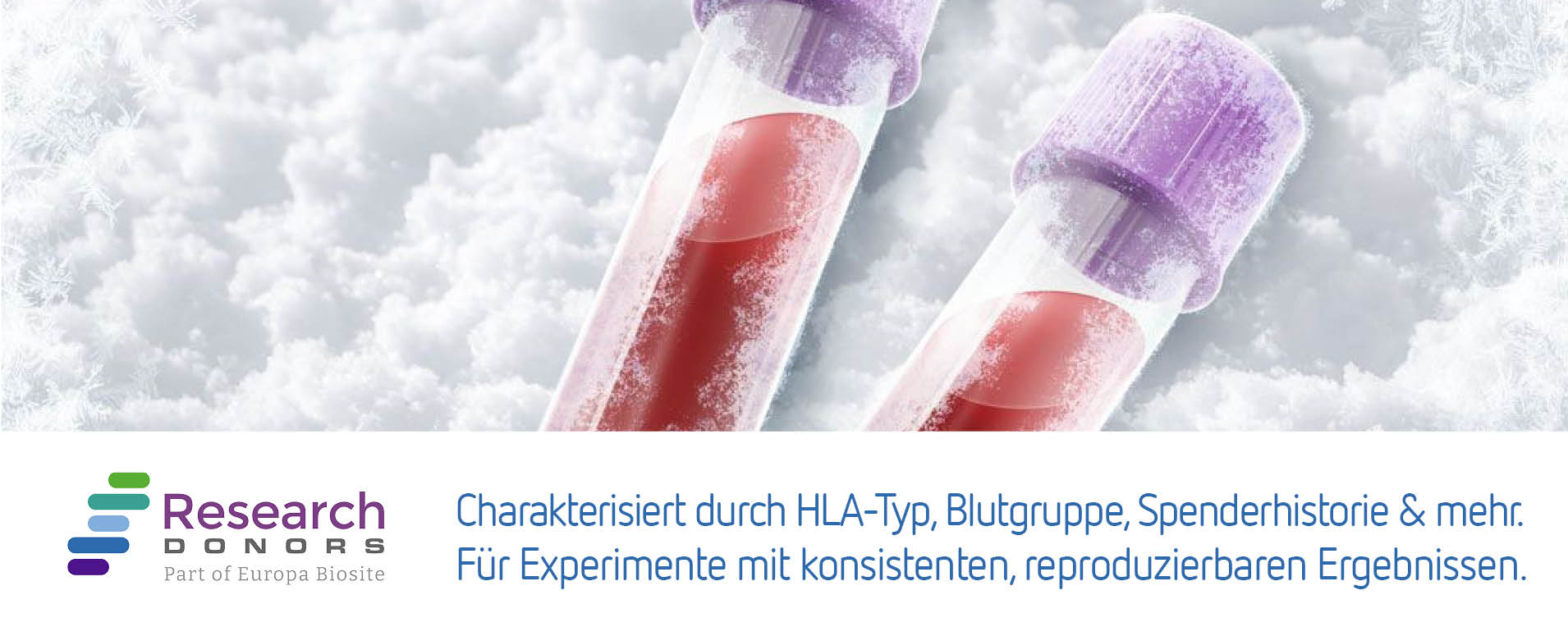 Research Donors Gefrorene Immunzellen und Biospecimens