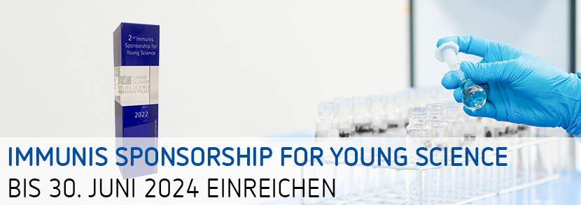 Immunis Sponsorship for Young Science startet im Herbst 2023