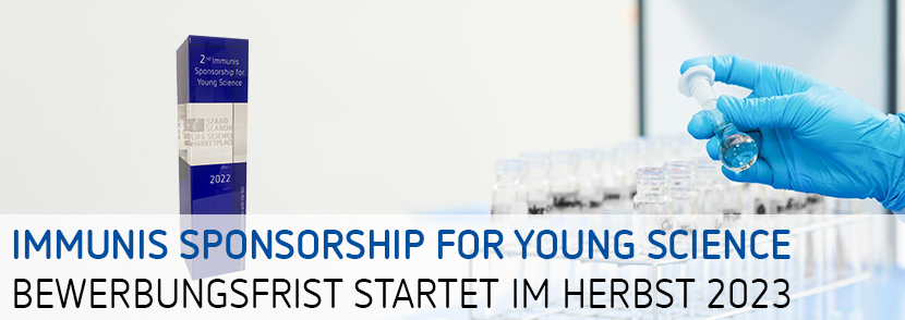 Immunis Sponsorship for Young Science startet im Herbst 2023
